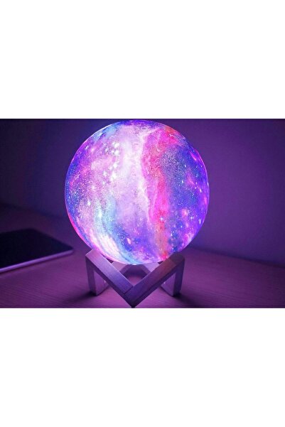 Kuzey Tacı Rengarenk Gece Lambası Gezegen Temalı Lamba Led Işıklı Huzurlu Uyk...