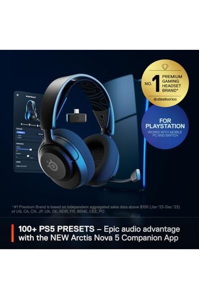 SteelSeries Arctis Nova 5P Wireless - PS5 Gaming Headset