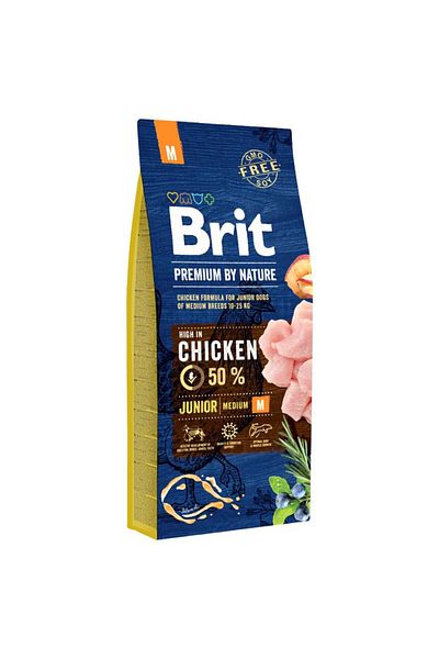 Brit Junior Medium, hrana uscata pentru caini, 15 kg