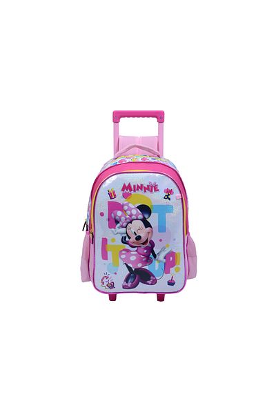Minnie Mouse عربة 16 بوصة مع حافظة أقلام رصاص باللونين الأصفر والوردي