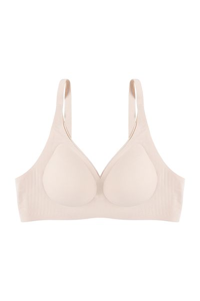 koza iç giyim Laser Seamless Covered Low-Cut Bustier Bra Without Underwire