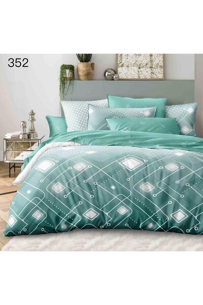 FIONNA.RO Finet Bed Linen - Mint Green Abstract