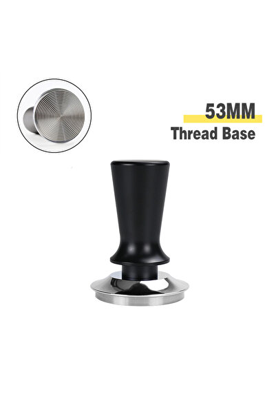 Choice4 مكبس قهوة أسود بخيط 53 مم وضغط ثابت 51 مم و53 مم و58 مم معاير 30 رطلاً لماكينة ديلونجي بريفي