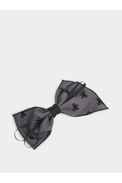 Styli Ribbon Print Bow Hair Clip