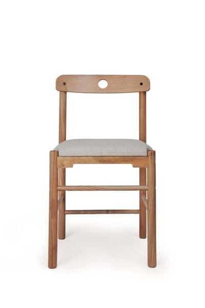 unboxdeco 8 Kişilik Ceviz Masa Takımı, Alaçatı Ceviz bej sandalye, 8 Kişilik yemek masası takımı