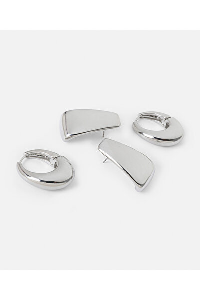 İpekyol İkili metal küpe seti
