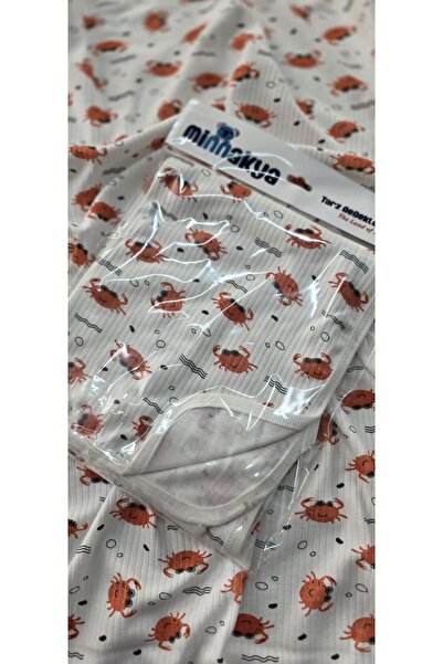 minnakya بطانية أطفال حديثي الولادة من القطن ذو طبقة واحدة من القطن الممشط مق...