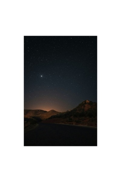 OEM Pictură pe pânză „Drum tăcut sub cer înstelat”, 100 x 150cm