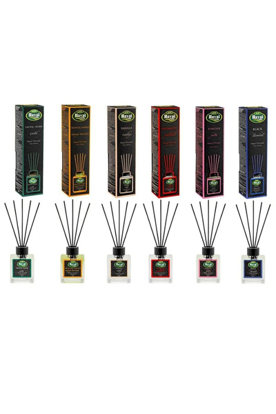 HAYAT ALFA KOZMETİK Hayat Alfa Çubuklu Oda Kokusu 6'lı Set 6x100 ml – 6 Farkl...