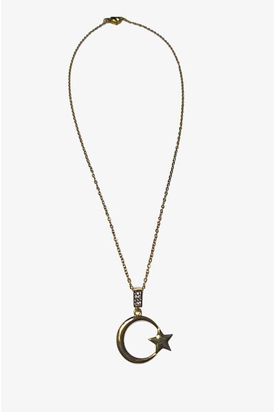 roseberry Moon Star Stainless Steel Women's Necklace - R1564