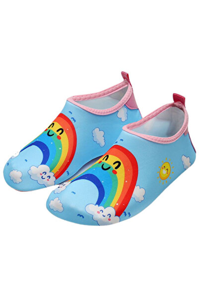 THK ® Children's Slippers, Beach, Rainbow, in the Water or at the Gym, 34-35EU, 8-9 years, 20.5cm