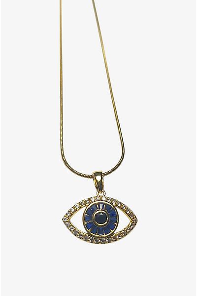 roseberry قلادة عين الشر من الفولاذ المقاوم للصدأ للنساء - R1562