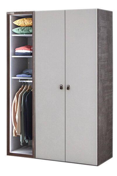 benim odam Aura 3 Kapılı Cam Kapaklı Dolap Genç / Çocuk Odası 303