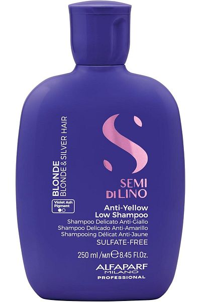 Alfaparf Milano Semi Di Lino Blonde Anti-Yellow Shampoo for Blonde, Platinum, and Silver Hair