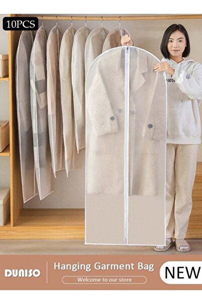 Generic 10 Pack Clear Garment Bags for Hanging Clothes with Full Zipper, Dust...