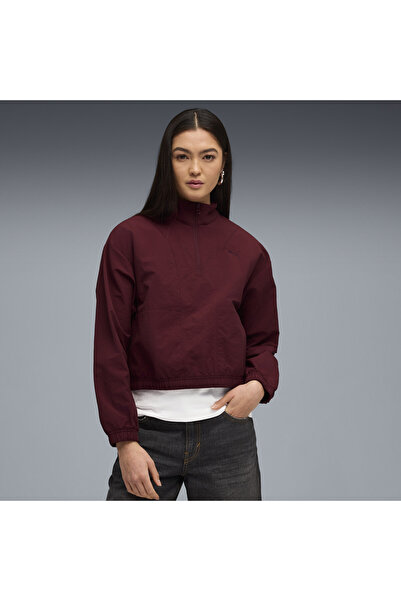 Puma Dámské tričko s poloviční zipem HER Relaxed Crew