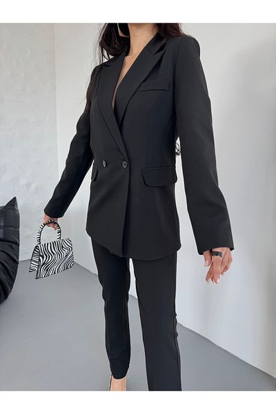 Moda İkra Waist Rubber Detail Suit-Women's Suit