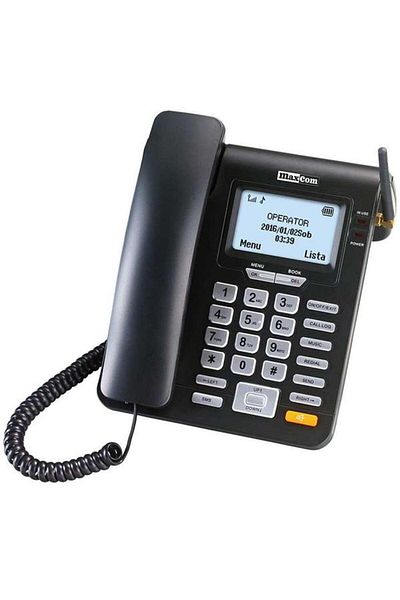MAXCOM Telefon fix Comfort MM28D, 2G (Negru)