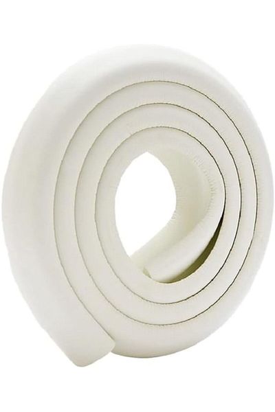 Generic 2-meter Safety Corner Protector, Table Edge Guard, Wall and Bed Corners for Impact Protection White