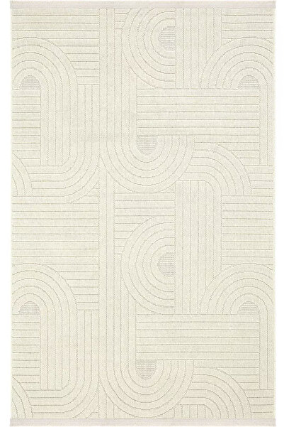 SEYRAN Halı Loopy 623 Krem Bukle Jüt Karel Halı