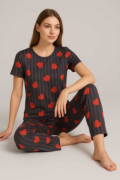MODA Model Short Sleeve Pajama Set