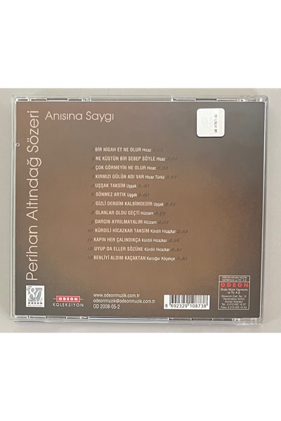 Odeon Homage to Perihan Altinoglu Sözeri Cd (Original Period Print Cd)
