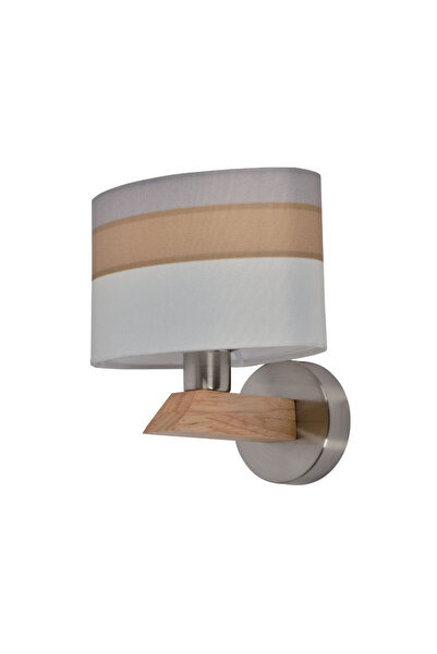 Klausen Leoni Sconce KL 6857, 1xE14, λευκό+χρώμιο, IP20,