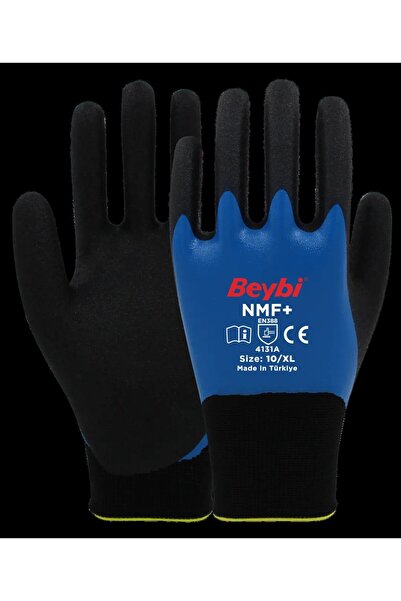 Beybi Nmf+ Fully Coated Micro Foam Nitrile Coated Polyester Knitted Gloves (12 Pieces)