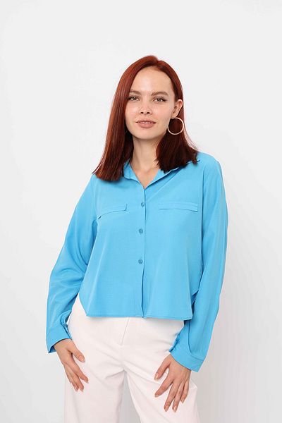 VAGGON Women's Petrol Pocket Long Sleeve Shirt Vs00403