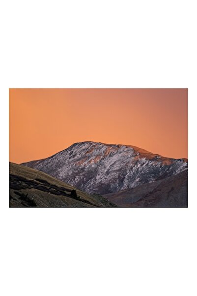 OEM Tablou Canvas, 'Munte scaldat in lumina amurgului'