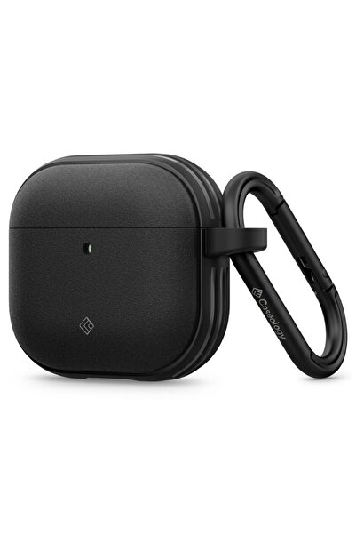 Royal Case with Metallic Holder for Apple AirPods 4 Spigen Caseology Vault, U67, Aluminum, Matte Black