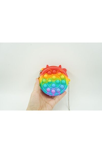 Royal Antistress Silicone Toy, Pop it Now and Flip It, Mini Bag, Cow, 6 cm, Rainbow