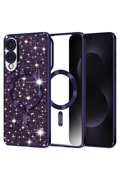 Royal Husa pentru Samsung Galaxy S25 Edge, D16, Poliuretan, Deep Purple