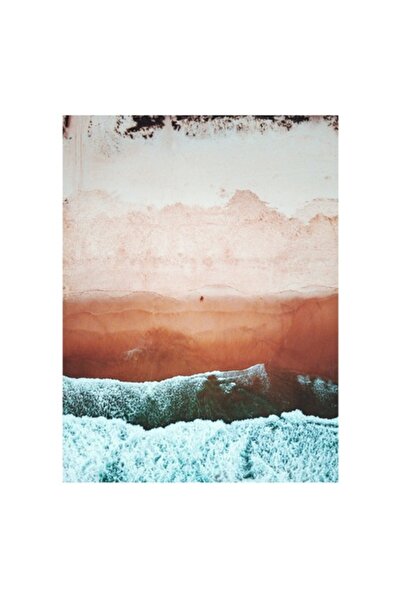 OEM Tablou Canvas, "Valurile marii imbratisand tarmul de nisip", Plaja, Nisip...