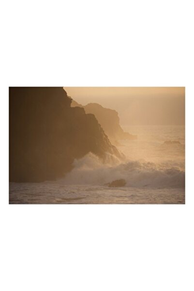 OEM Tablou Canvas, Valuri si Stanci la Apus, 90 x 50 cm