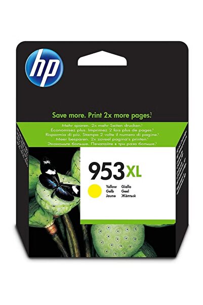 HP 953XL Yellow Ink Cartridge F6U18AE – High-Yield for Vivid Color Printing