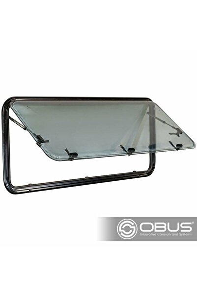 Berhimi Amortisörlü Karavan Penceresi 50cm X 90cm (SİNEKLİK & PERDE DAHİL)