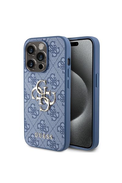 Royal Protection Case for iPhone 15 Pro, Safe, G87, Artificial Leather, Blue