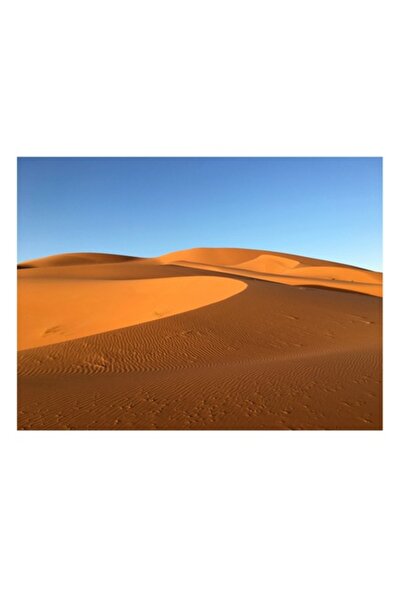 OEM Pictură pe pânză „Valurile deșertului cu nisip”, Nisip, Dune, Albastru, C...