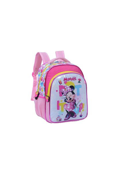 Minnie Mouse حقيبة ظهر 13.5 بوصة، ألوان وردية وأصفر