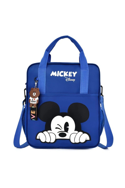 Choice3 حقيبة ظهر من قماش أكسفورد من ديزني كارتون باللون الأزرق، حقيبة يد، حق...