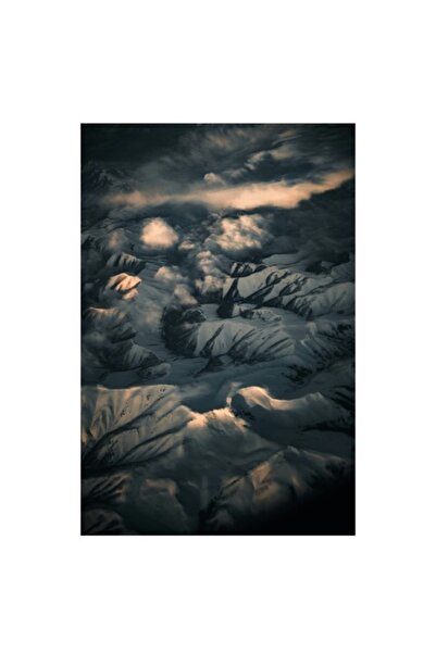 OEM Pictură pe pânză „Vârfuri de munte scăldate în lumină”, 100 x 150 cm