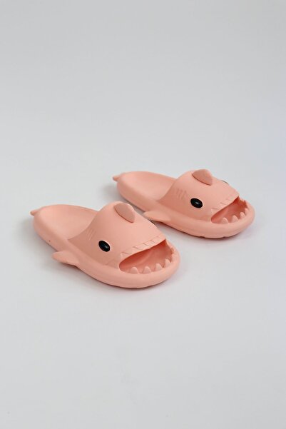 ne lazım bana Shark Pink Unisex Full Orthopedic Slippers Shark Slides