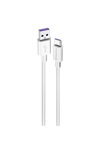 Royal USB-A to USB-C Cable ROYAL, 5A, 1m, G82, TPE, White