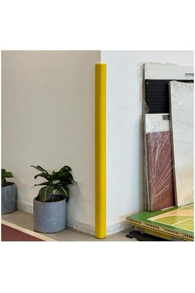 Generic Corner Wall Protection Guard, 100cm Height, Yellow, Safety Foam Padding