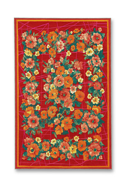 Rugs Modern Halı سجادة موسو ذات طابع الزهور ونقوش تقليدية وتفاصيل مفصلة وقاعد...