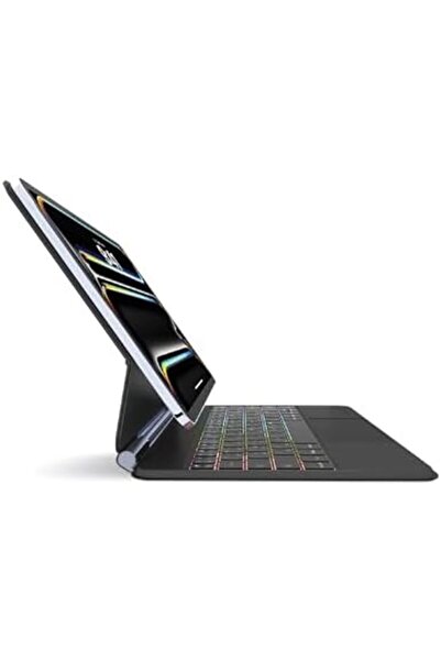 SMARTIX حافظة لوحة مفاتيح لجهاز iPad Pro مقاس 13 بوصة (M4، 2024) - حامل مغناطيسي عائم، لوحة مفاتيح بإضاءة خلفية RGB