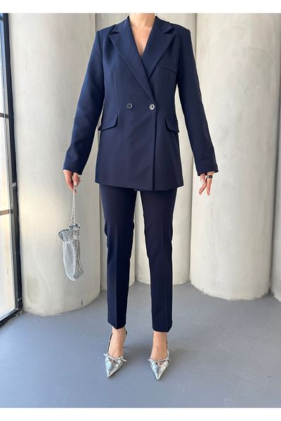 Moda İkra Waist Rubber Detail Suit-Women's Suit