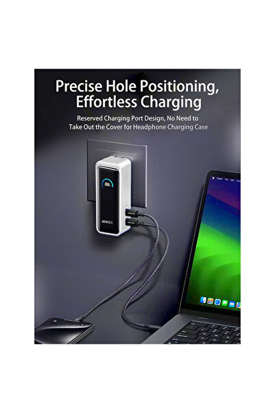 O Ozone Anker Prime Power Bank 9600mAh 65W Case Cover with Lanyard | Silicone Series | White