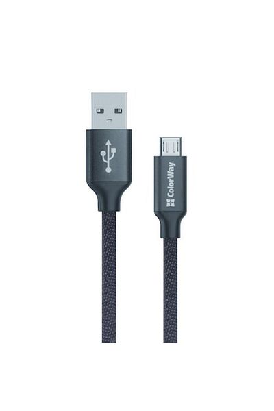 Royal Cablu Date ROYAL, USB, Micro-USB, 2.1A, 1m, G84, ColorWay CW CBUM002 BK, Black
